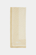 Monogram Desenli Bordürlü Prime A.bej Şal 0065