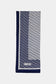 Monogram Desenli Bordürlü Prime Lacivert Şal 0065