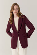 C-0070 TRAPHY CEKET 38-46 Bordo Ceket 0070