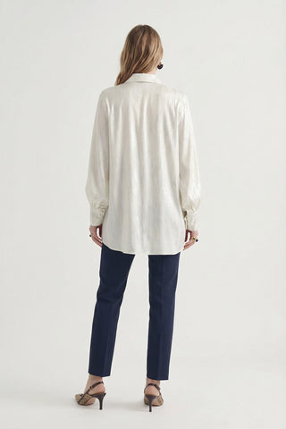 B-0095 MAREEN BLUZ 42-48 Ekru Bluz 0095