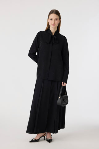 G-0134 VELİSCA GÖMLEK 42-50 Siyah Gömlek 0134