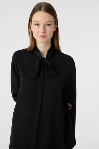 G-0134 VELİSCA GÖMLEK 42-50 Siyah Gömlek 0134