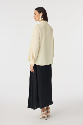 G-0136 SHON GÖMLEK 38-52 Butter Bluz/Gömlek 0136