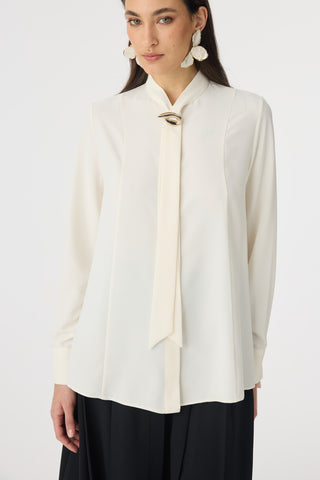 G-0136 SHON GÖMLEK 38-52 Ekru Bluz/Gömlek 0136