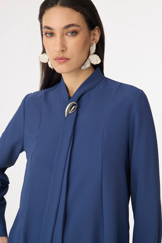 G-0136 SHON GÖMLEK 38-52 Lacivert Bluz/Gömlek 0136