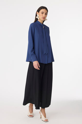 G-0136 SHON GÖMLEK 38-52 Lacivert Bluz/Gömlek 0136