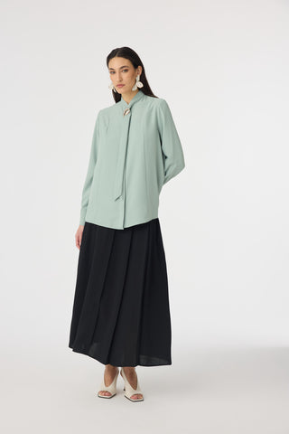 G-0136 SHON GÖMLEK 38-52 Mint Bluz/Gömlek 0136