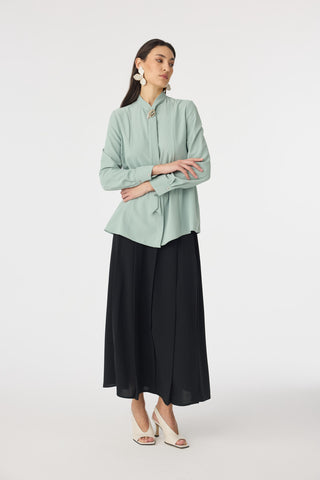 G-0136 SHON GÖMLEK 38-52 Mint Bluz/Gömlek 0136