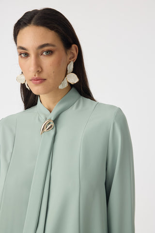 G-0136 SHON GÖMLEK 38-52 Mint Bluz/Gömlek 0136