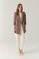 Blazer Yakalı Cepli Vizon Ceket 0145