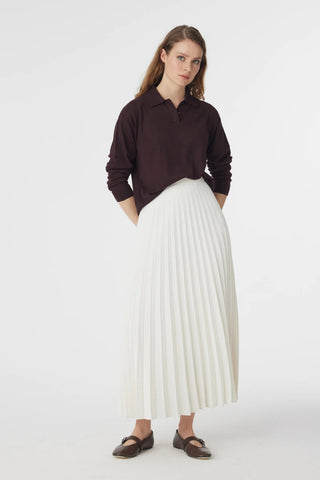 ETK-0155 MARTİN ETEK 38-44 Ekru Etek 0155