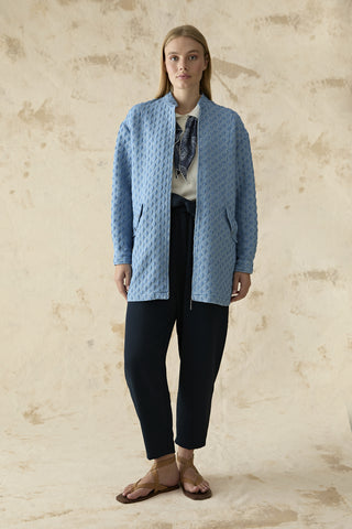 C-0184 VELA CEKET 38-44 Mavi Ceket 0184