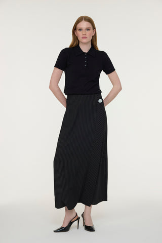 ETK-0221 RİTY ETEK 38-46 Siyah Etek 0221