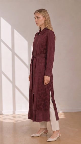 GÇ-0346 SİLVARA GİYÇIK 42-50 Bordo Giy Çık 0346