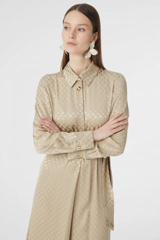 E-0596 GLAZE ELBİSE 38-42 Çağla Elbise 0596