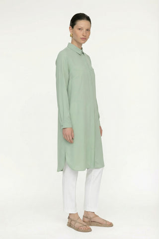 Gizli Düğme Detaylı Mint Tunik 0767