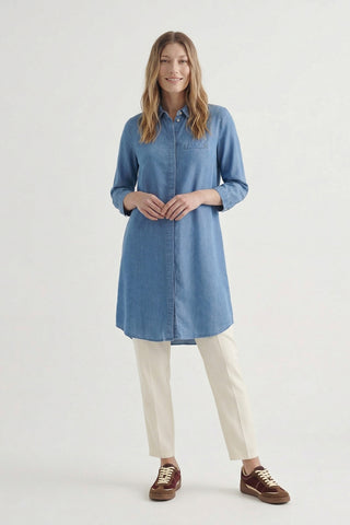 T-0767 NOA TUNİK 38-52 Mavi Tunik 0767