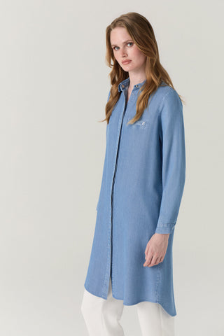 T-0767 NOA TUNİK 38-52 Mavi Tunik 0767