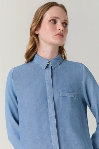 T-0767 NOA TUNİK 38-52 Mavi Tunik 0767