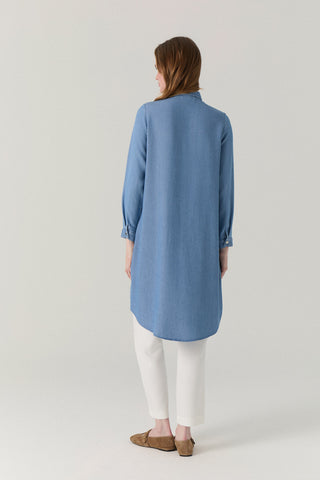 T-0767 NOA TUNİK 38-52 Mavi Tunik 0767