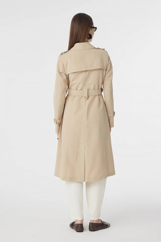 12528 LESNA TRENÇ 38- Bej Trençkot 12528