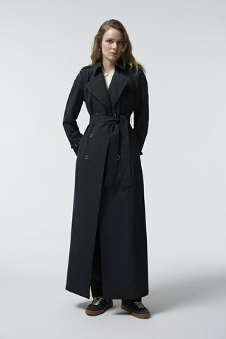 12528 LESNA TRENÇ 40- Siyah Trençkot 12528