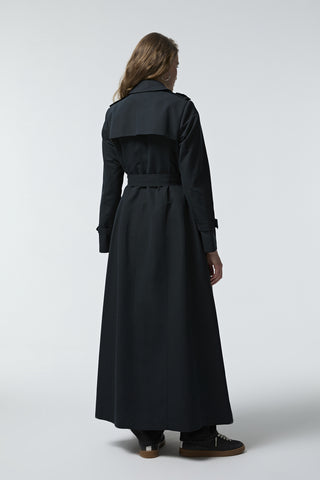 12528 LESNA TRENÇ 40- Siyah Trençkot 12528