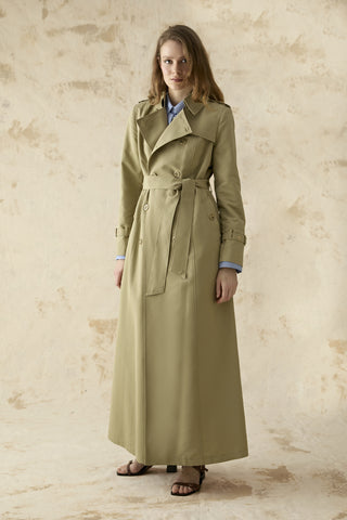 12528 LESNA TRENÇ 40- Yeşil Trençkot 12528