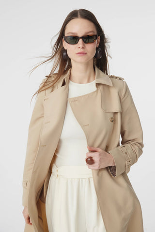 12528 LESNA TRENÇ 38-52 Bej Trençkot 12528