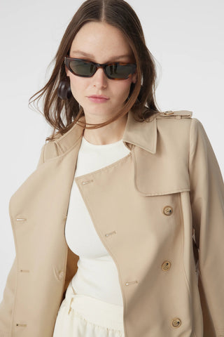 12528 LESNA TRENÇ 38-52 Bej Trençkot 12528