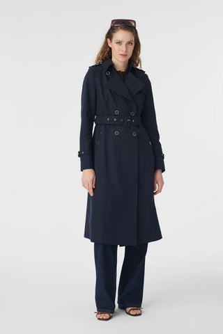 12528 LESNA TRENÇ 38-52 Lacivert Trençkot 12528