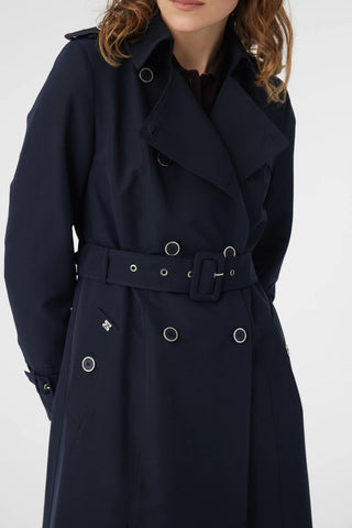 12528 LESNA TRENÇ 38-52 Lacivert Trençkot 12528