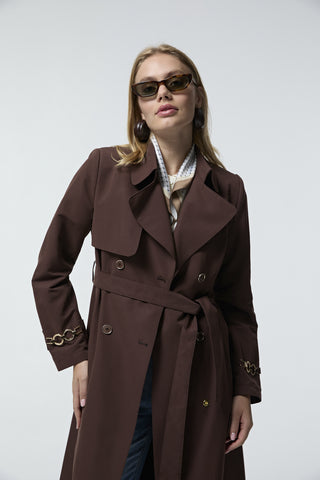 14043 LESNA TRENÇ 38-48 Kahve Trençkot 14043