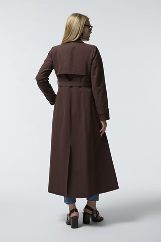 14043 LESNA TRENÇ 38-48 Kahve Trençkot 14043