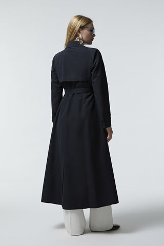 14043 LESNA TRENÇ 38-48 Lacivert Trençkot 14043