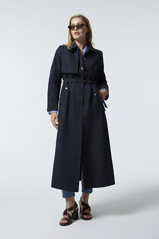 140 LESNA TRENÇ 38- Lacivert Trençkot 14046