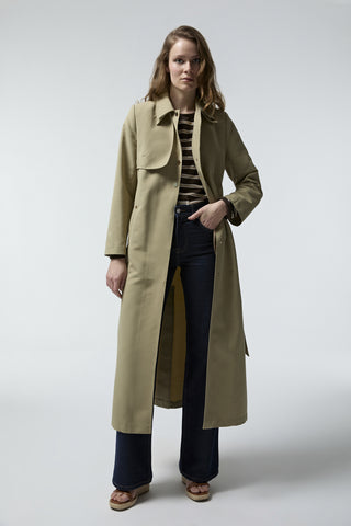 140 LESNA TRENÇ 38- Yeşil Trençkot 14046