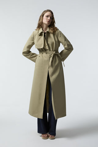 140 LESNA TRENÇ 38- Yeşil Trençkot 14046