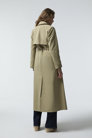 140 LESNA TRENÇ 38- Yeşil Trençkot 14046