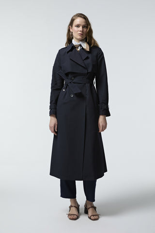 14054 LESNA TRENÇ 38-46 Lacivert Trençkot 14054