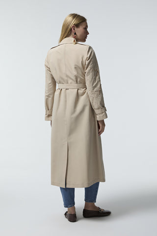 14054 LESNA TRENÇ 38-46 Taş Trençkot 14054