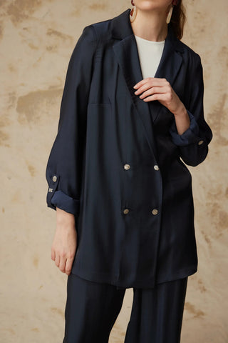 TK-1584 SEİDE TAKIM 38-46 Lacivert Takım 1584