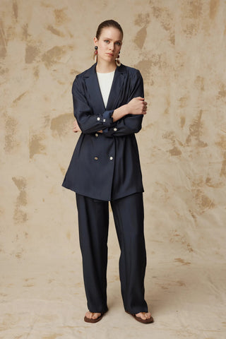 TK-1584 SEİDE TAKIM 38-46 Lacivert Takım 1584