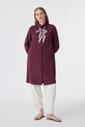 T-1657 VALEA TUNİK 38-46 Bordo Tunik 1617