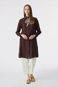 T-1657 VALEA TUNİK 38-46 Kahve Tunik 1617