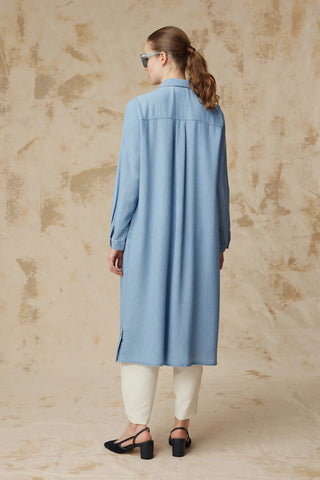 T-1626 NOA TUNİK 44-50 Mavi Tunik 1626