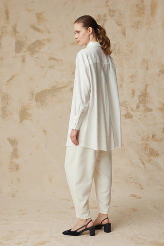 T-1637 SOLENA TUNİK SML (S ÇİFT) Ekru Tunik 1637