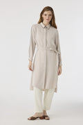 T-1646 TRAPHY TUNİK 38-46 Bej Tunik 1646