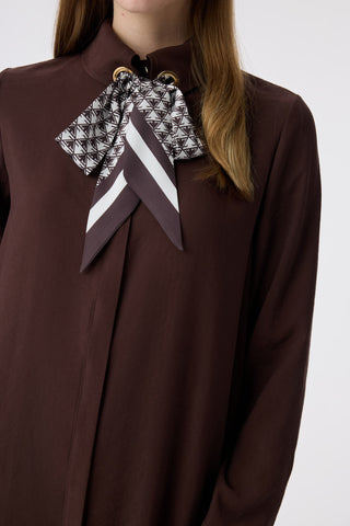 T-1657 VALEA TUNİK 38-46 Kahve Tunik 1657