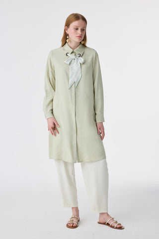 T-1657 VALEA TUNİK 38-46 Mint Tunik 1657